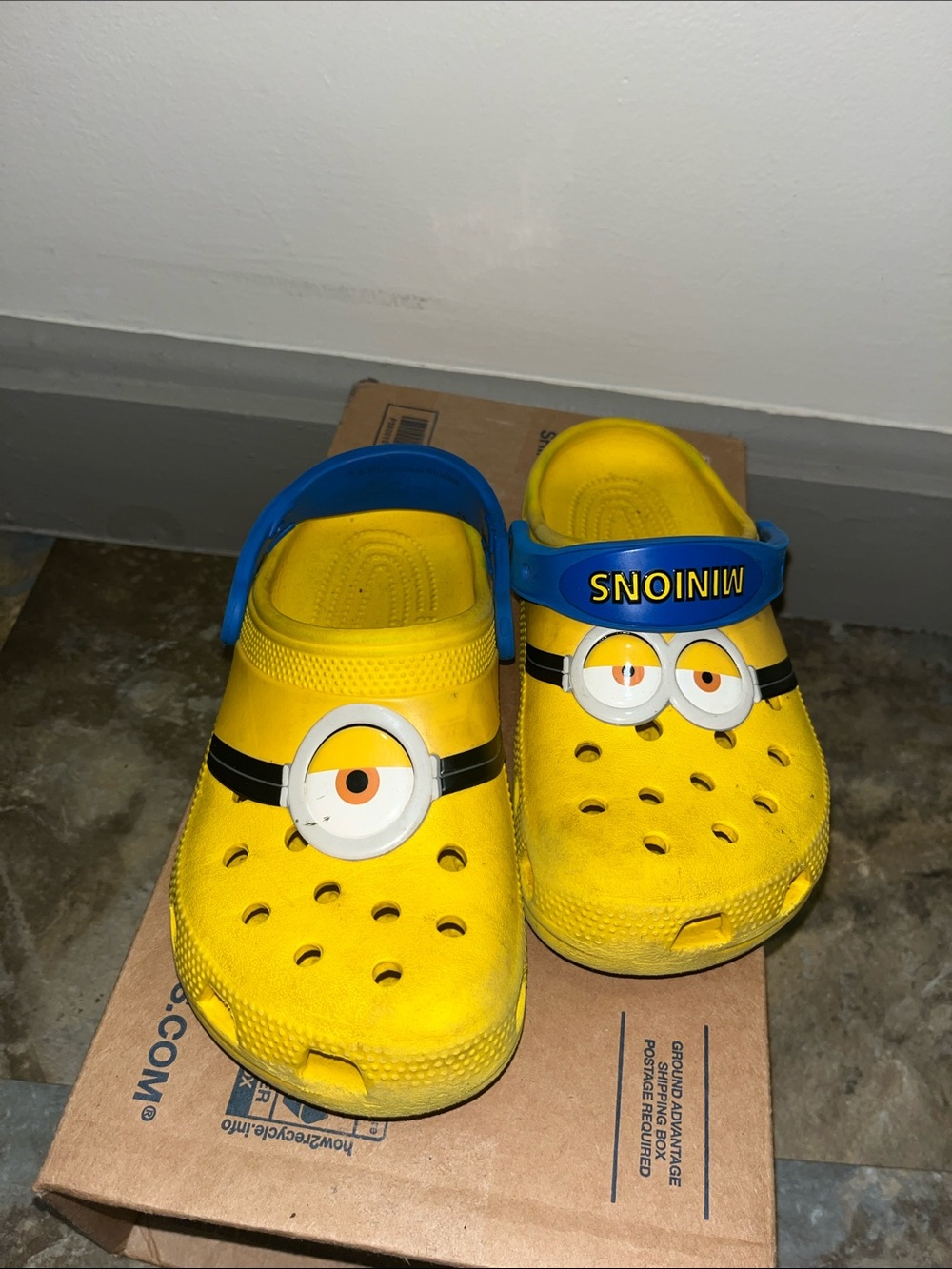 Used kid minion croc